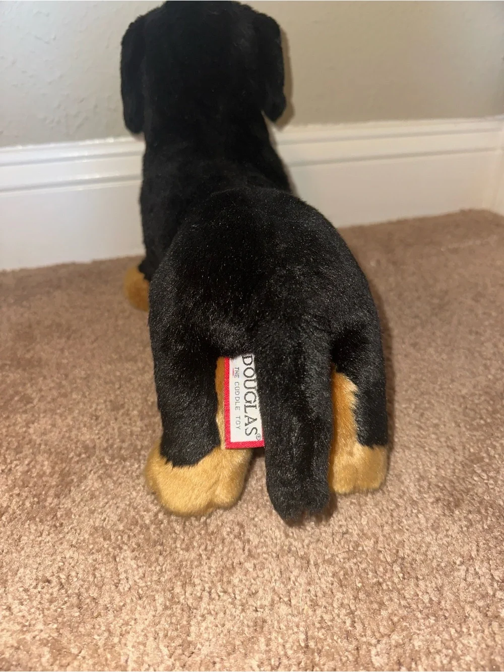 Douglas Plush Dachshund Dog Toy - Black and Brown